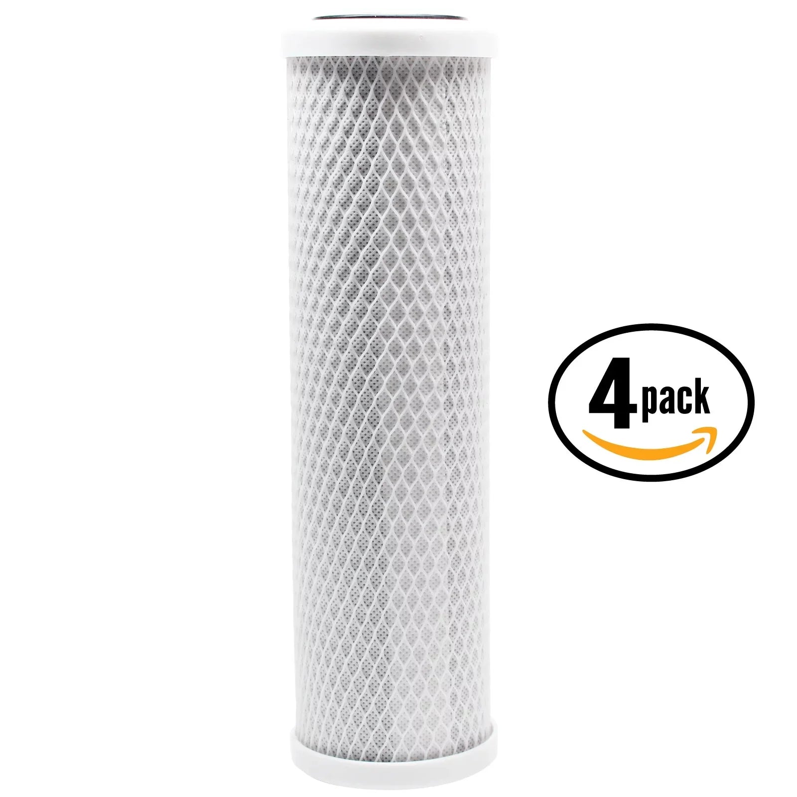 4-Pack Replacement DuPont DW120009W Activated Carbon Block Filter - Universal 10 inch Filter for DuPontTM Universal Drinking Water Filtration Sizeystem DW120009W - Denali Pure Brand