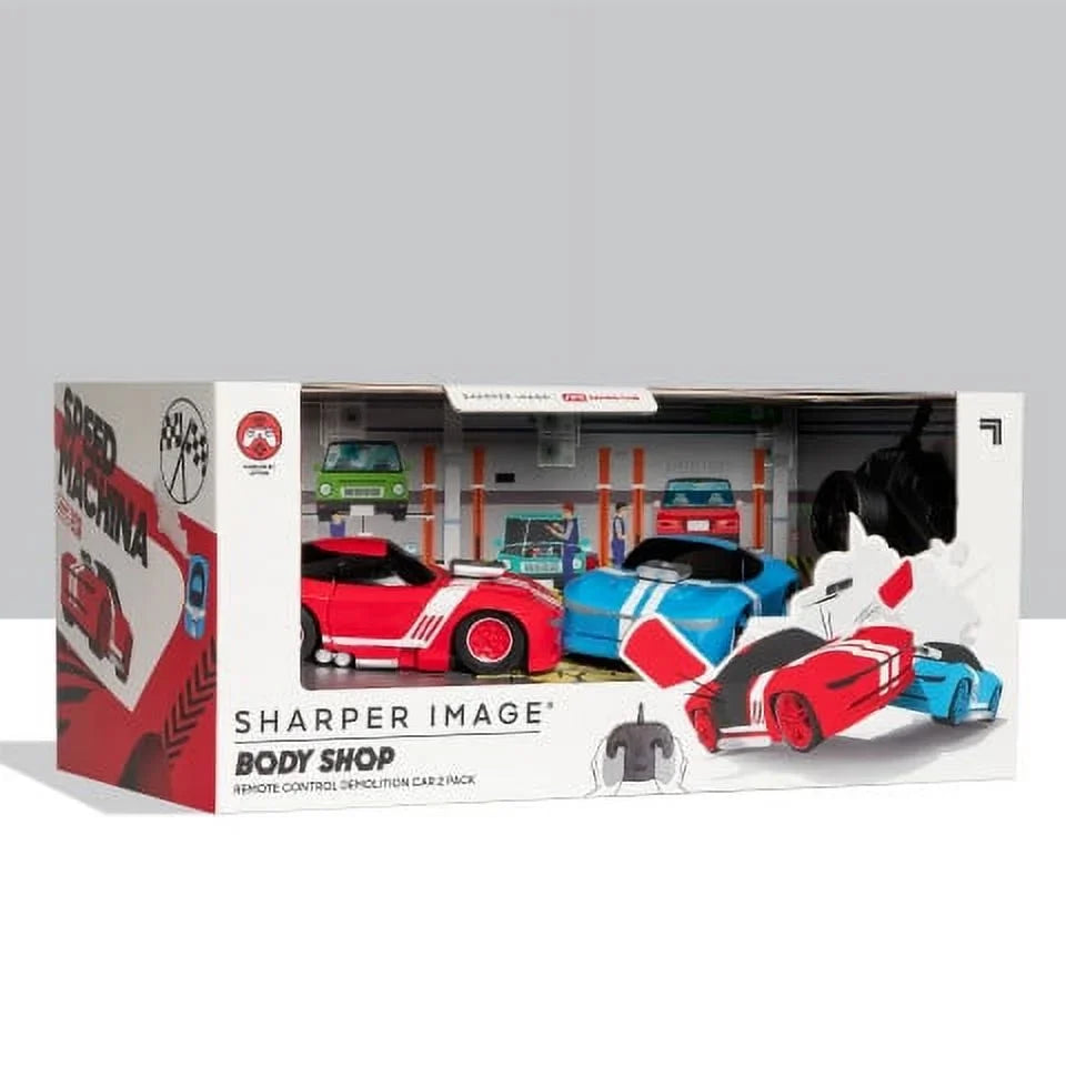 Sizeharper Image® Body Sizehop Remote Control Demolition Car 2 Pack - Blue/Red