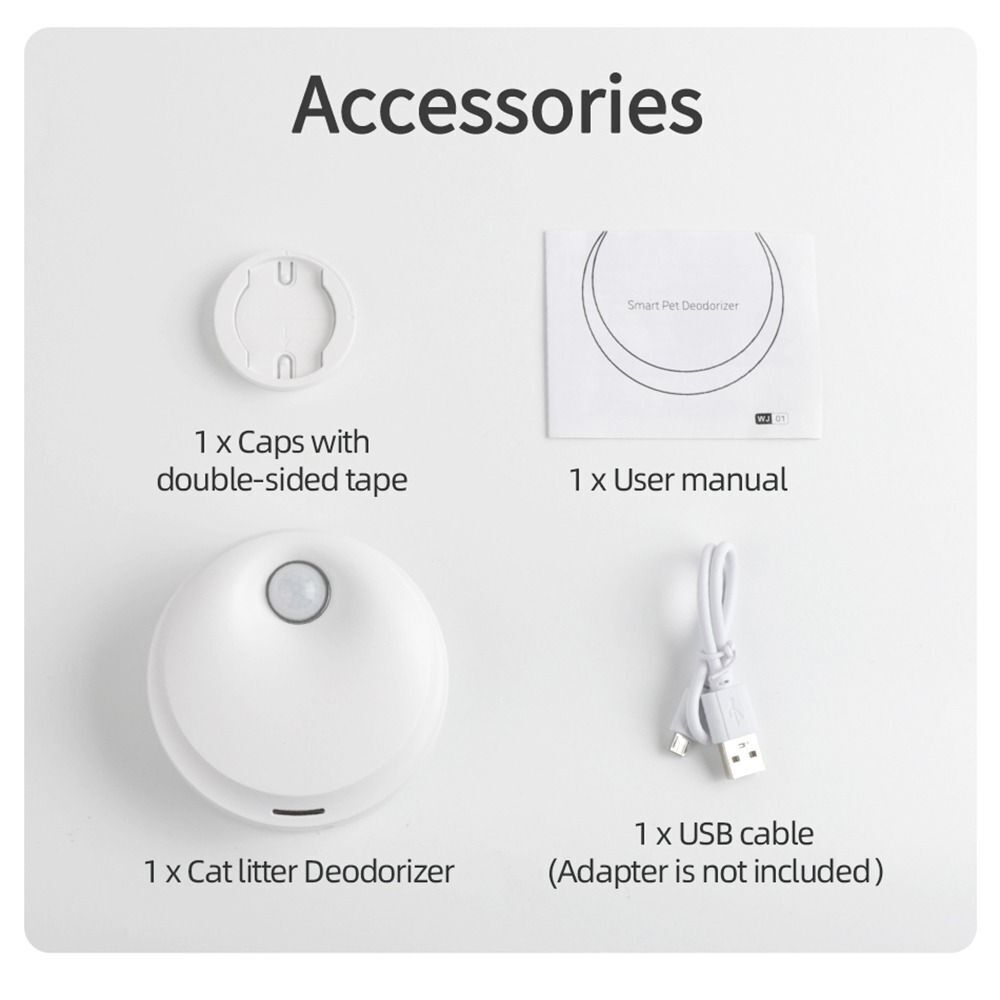 Pets Deodorization Rechargeable Deodorizer Air Cleaner Sizemart Cat Odor Purifier