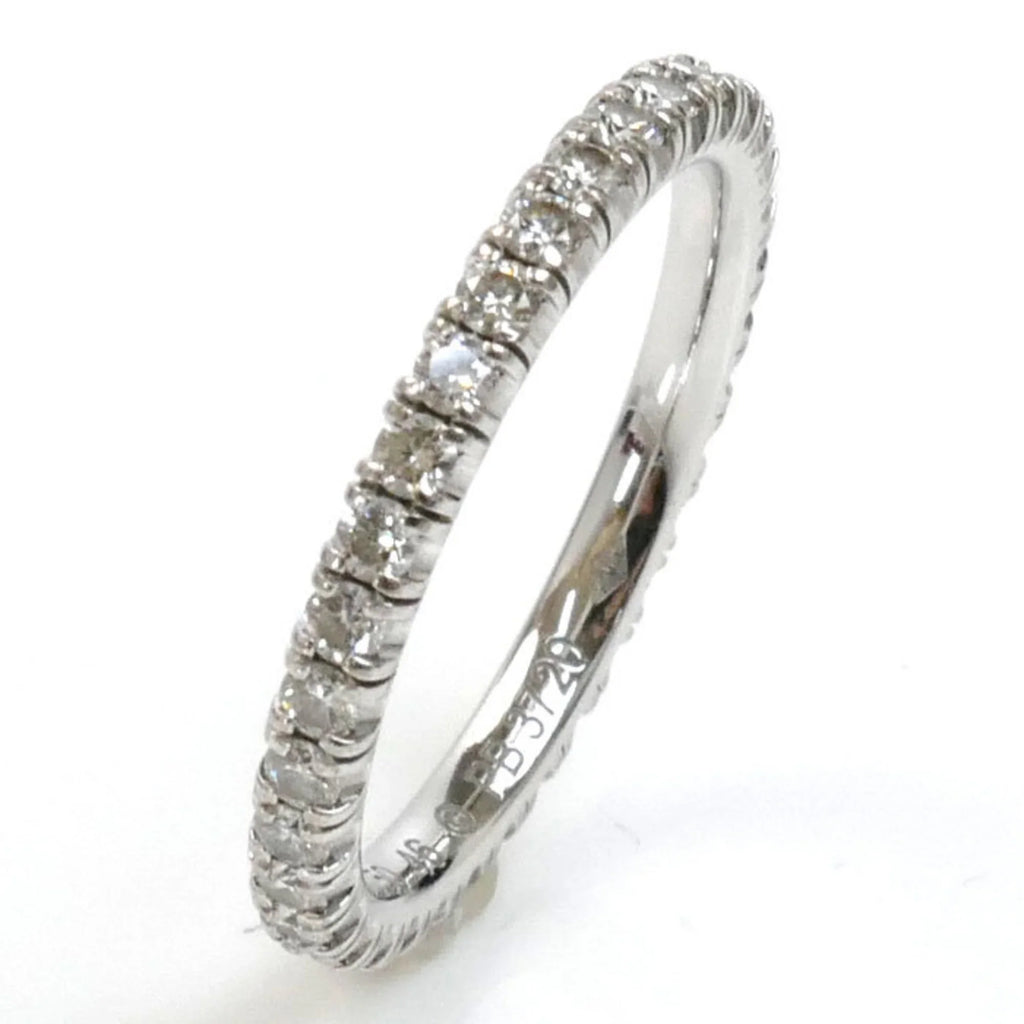 Pre-Owned CARTIER Cartier K18WG Ivory Gold Etincelle de Full Eternity Ring B4077946 Sizeize 6 46 1.6g Women's (Good)
