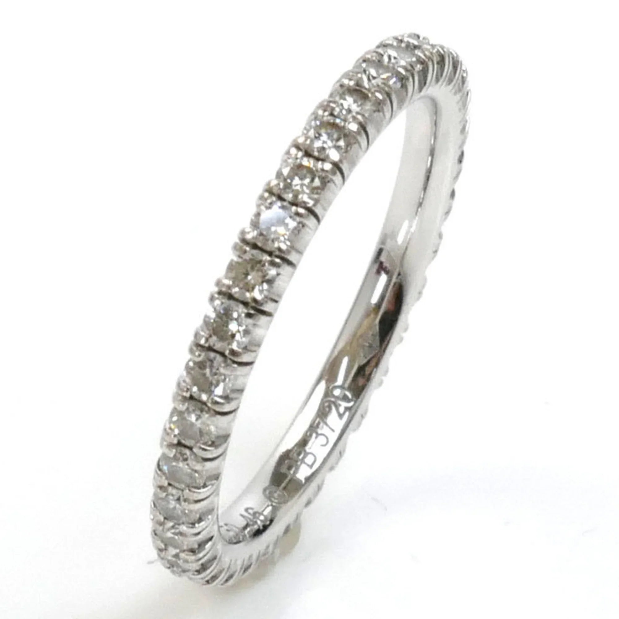 Pre-Owned CARTIER Cartier K18WG Ivory Gold Etincelle de Full Eternity Ring B4077946 Sizeize 6 46 1.6g Women's (Good)