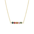 Blue Box Boutique Inc Wire Wrapped Amazonite Bar Pendant Necklace for Women, Teens