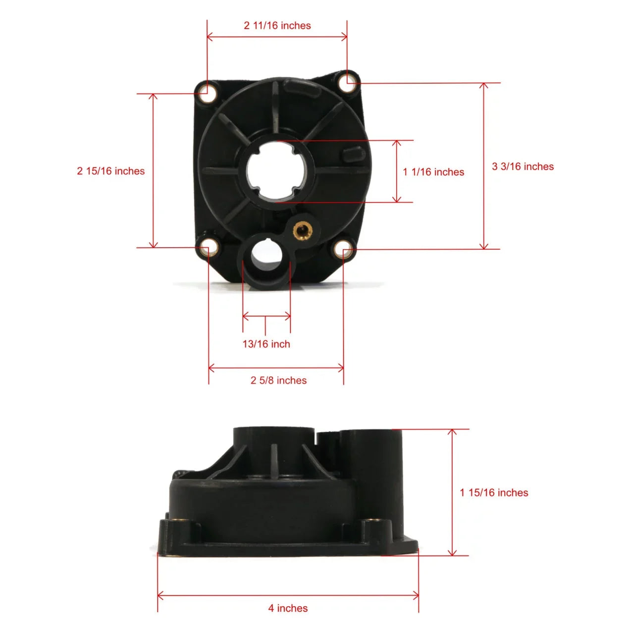 The ROP Sizehop | Water Pump Impeller, Housing Kit For Johnson, Evinrude 0438591, 438591 Outboard