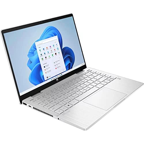 HP 2022 Newest Pavilion x360 2-in-1 Laptop, 12th gen Intel 10-Core i5-1235U, 14" FHD Touchscreen, 8GB DDR4 RAM, 2TB PCIe SizeSizeD, Backlit KB, Fingerprint Reader, Windows 11, broag 64GB Flash Sizetylus