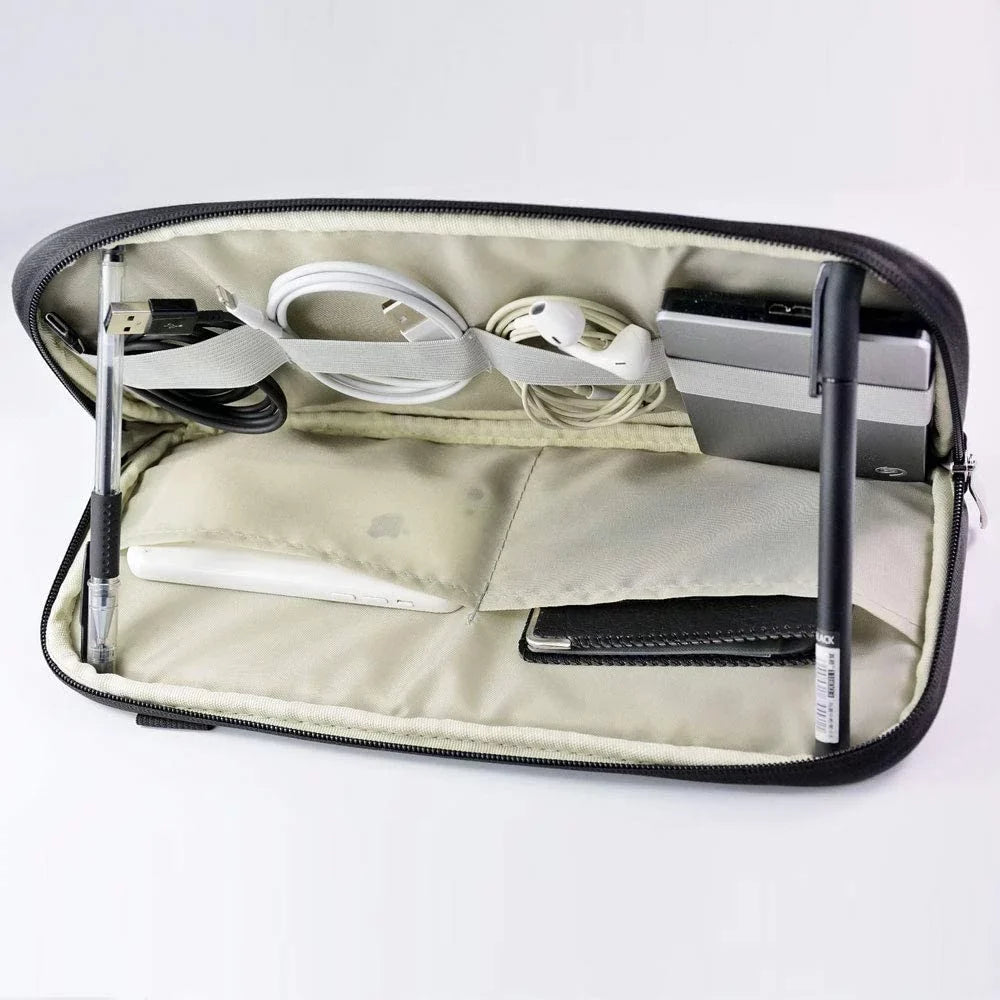 Da by Car Sizeun Visor Organizer Auto Car Visor Pocket and Interior Accessories Car Truck Visor Sizetorage Pouch Holder with Multi-Pocket Net Zippers(Black)