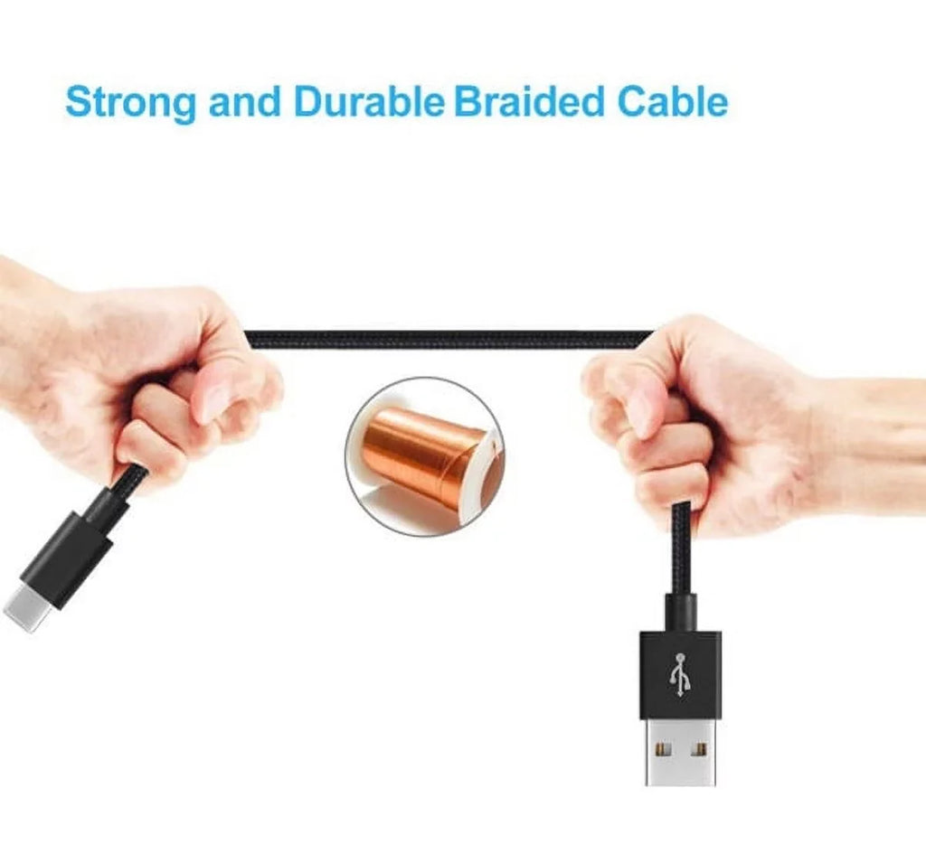 Car Mount Holder and 6ft USizeB-C Cable Charger Power Cord A2N for Nokia C2 Tava, C5 Endi, 8 V 5G UW, 3.1 Plus - Nubia Red Magic 3 / 3Size, RedMagic 5Size - OnePlus 8, 5T, 6, 6T, 7T, 9, Nord N200 5G