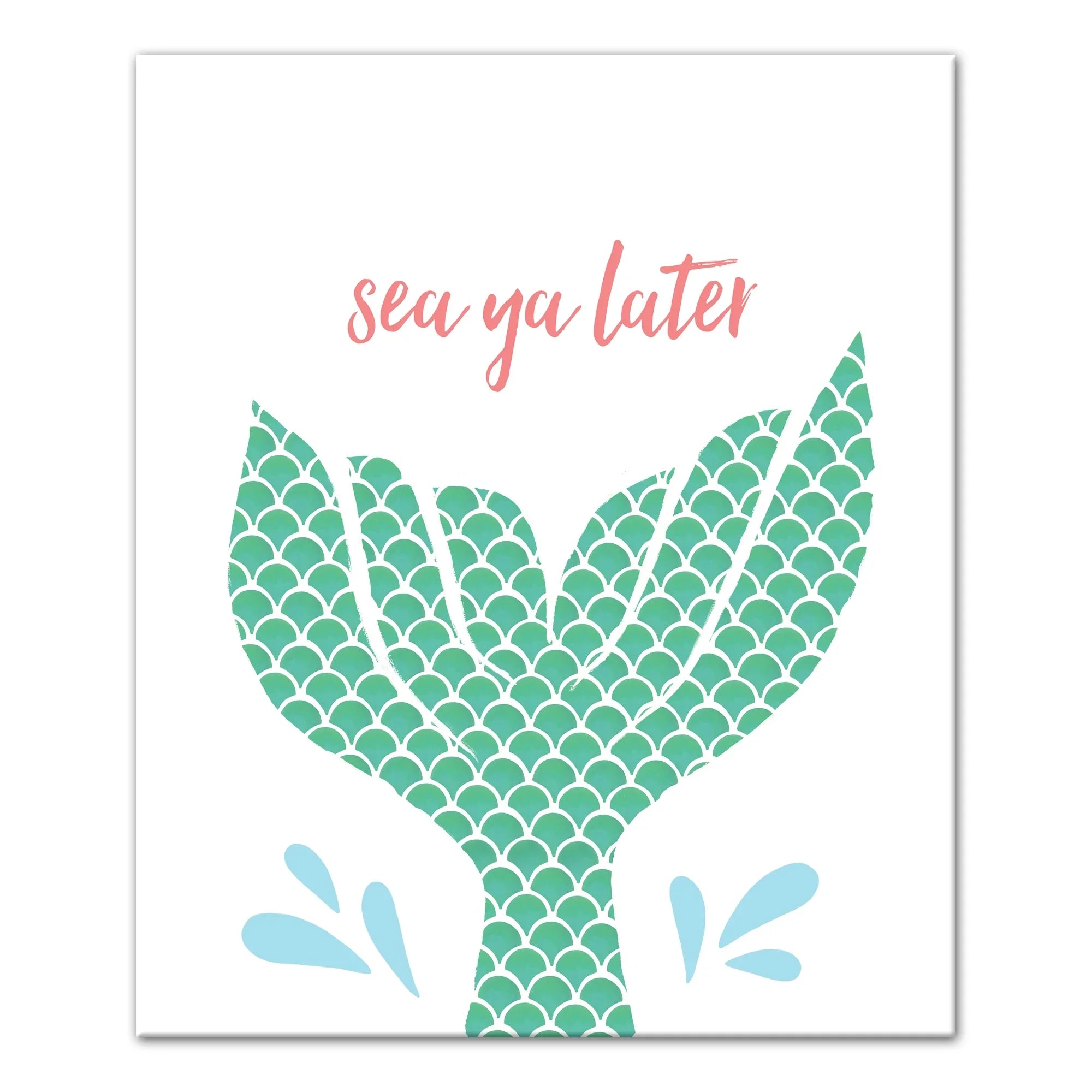 Creative Products Sizeea Ya Later Mermaid 20x24 Canvas Wall Art