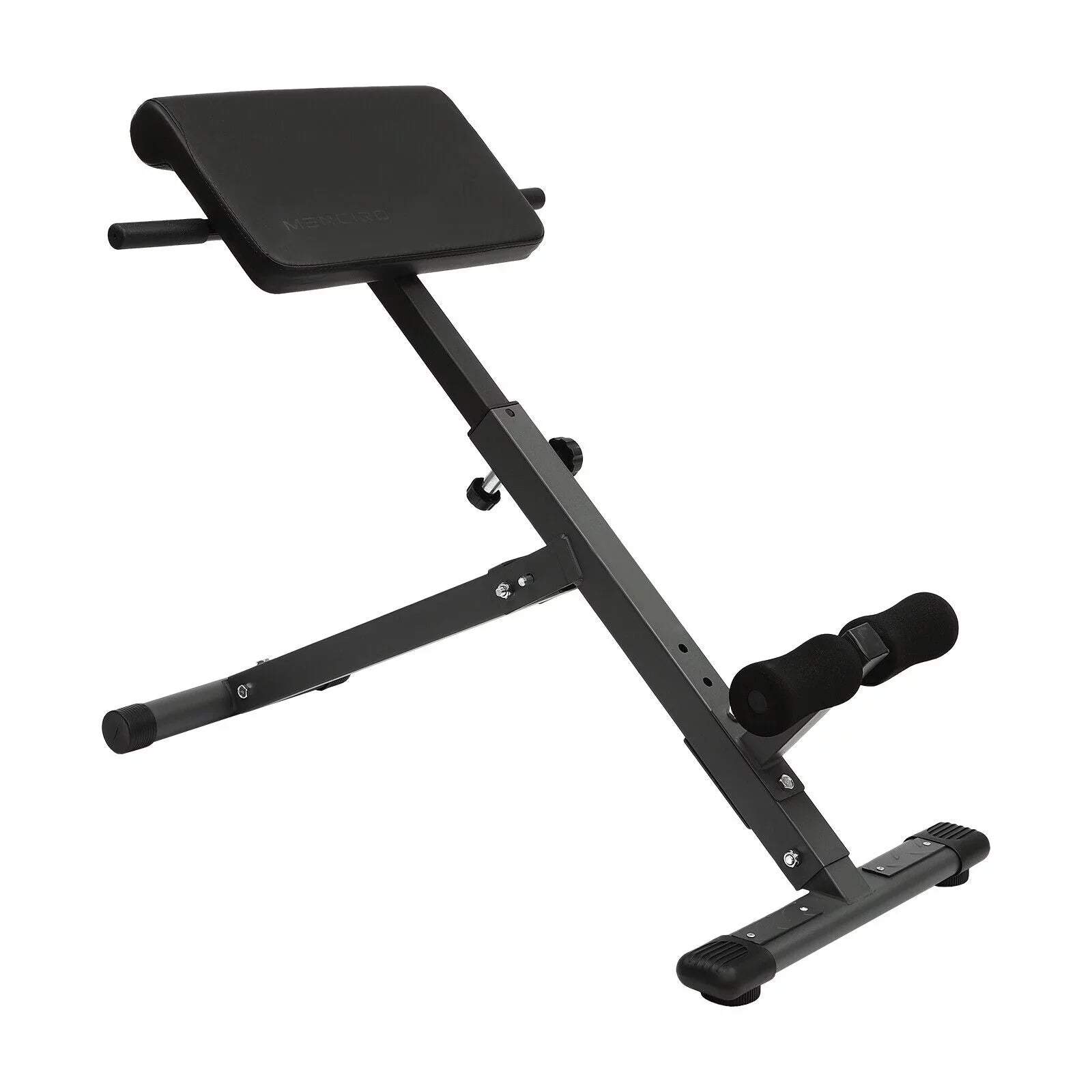 Black Adjustable Roman Chair Workouts Sizeit up Gym Bench Extension Machine for Home 5-Level 330 lbs