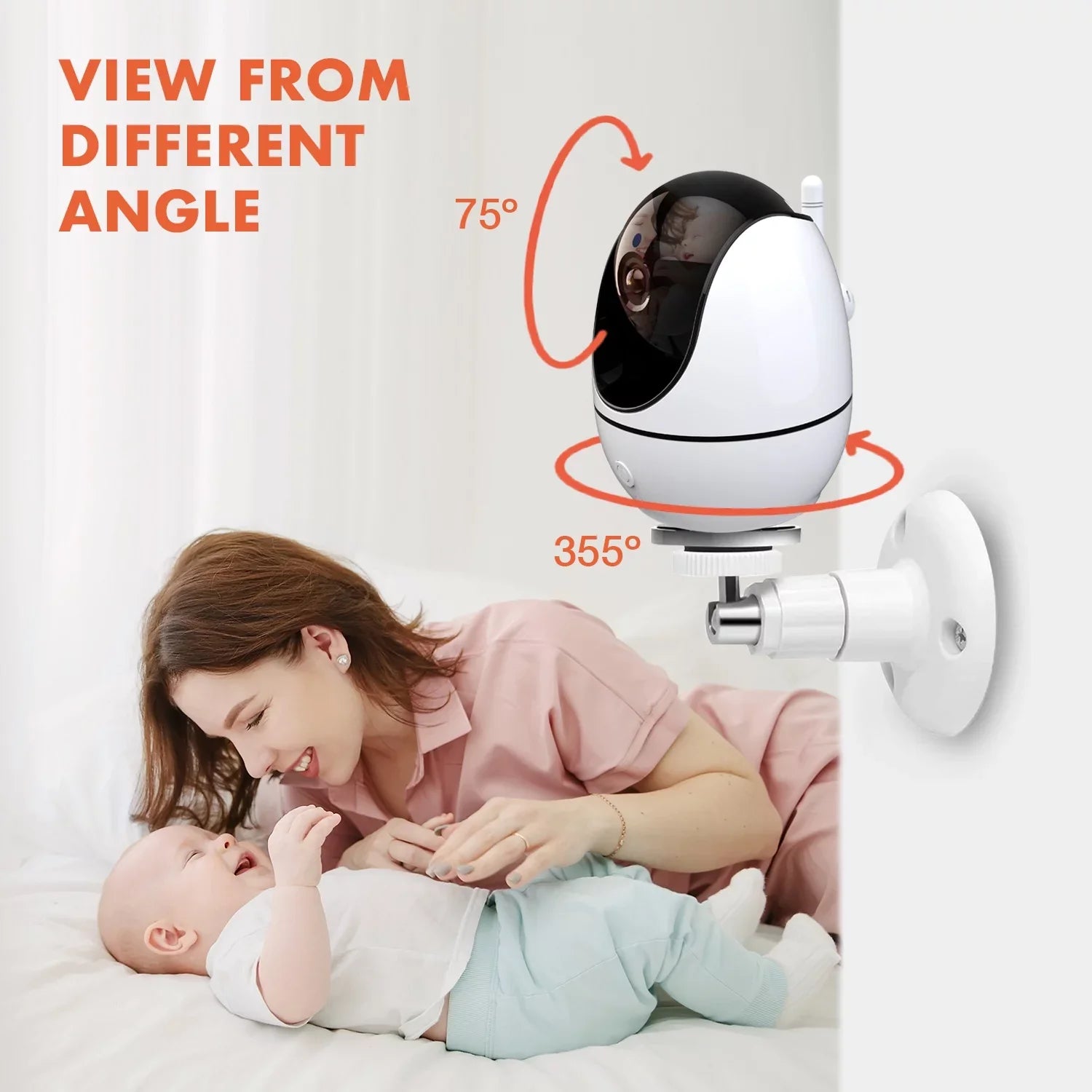 Rexing BM1 Baby Monitor w/ Recording Capabilities 4.5" IPSize Display