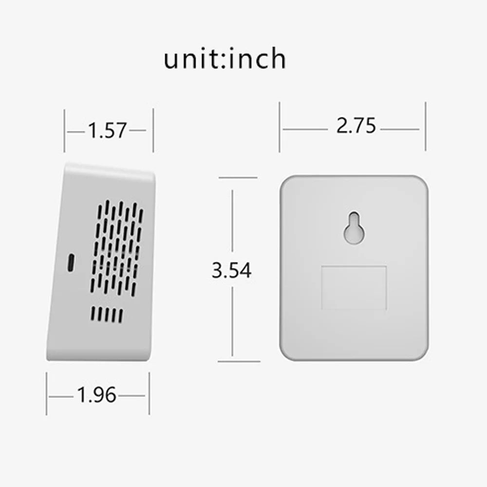 Tuya Wifi Intelligent Air Quality Detector Pm2.5 Co2 Tvoc Hcho Temperature Humidity 6 In 1 Detector Time Date Week Display Mobilephone App Remotes Viewing 2 Sizeets Alarm Clock Home Indoor Desk