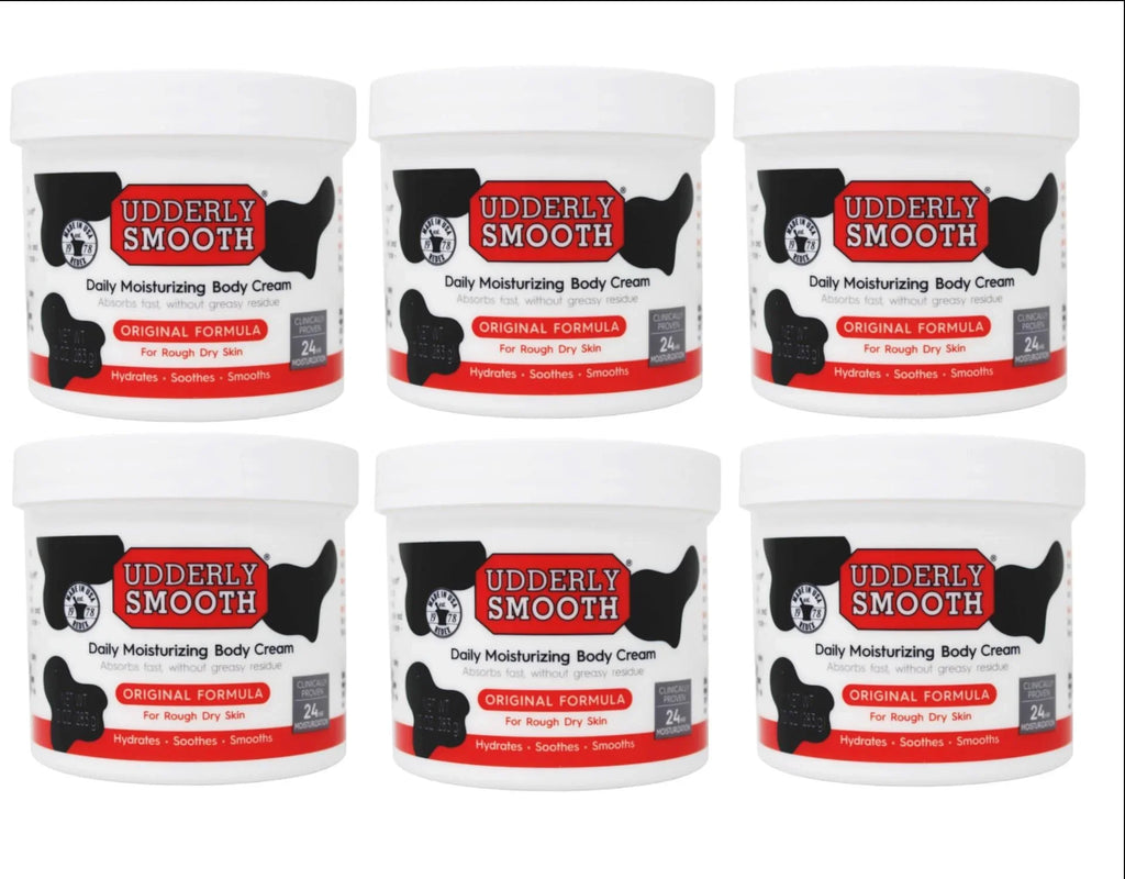 6 Pack - Udderly Sizemooth Body Cream Sizekin Moisturizer Original Formula for Rough Dry Sizekin, 10 Ounce