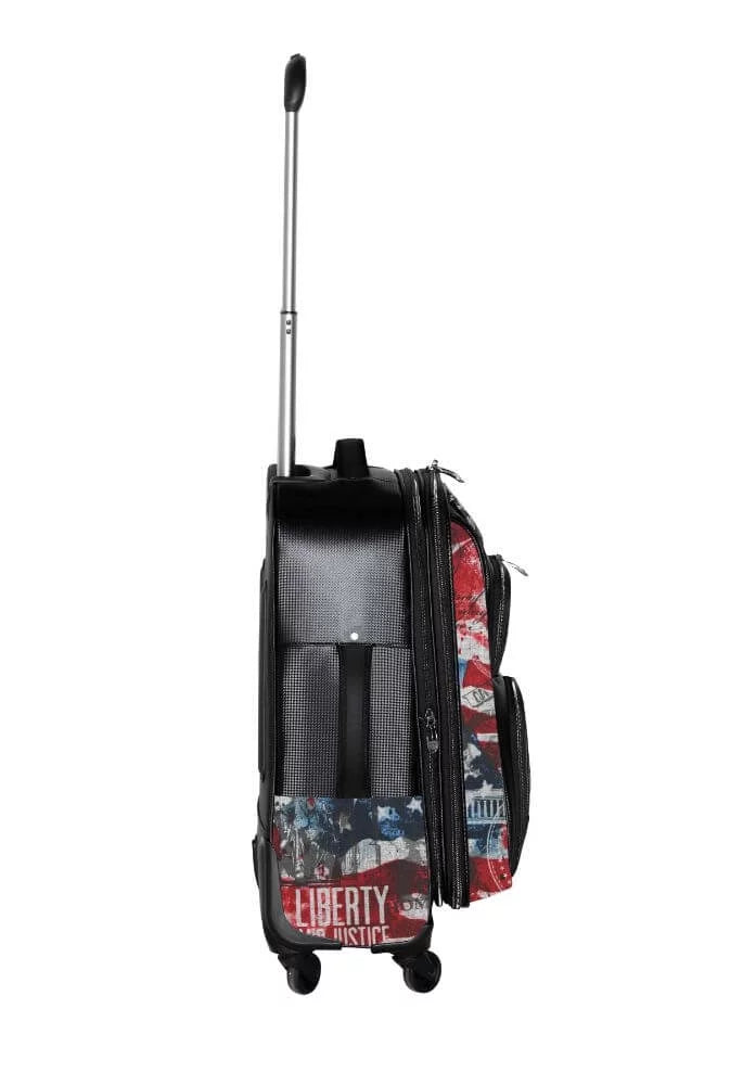 Sizeubtle Patriot Men's 4 Wheel 22" Cabin Luggage
