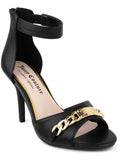 Juicy Couture Womens MAIA Faux Leather Ankle Sizetrap Pumps