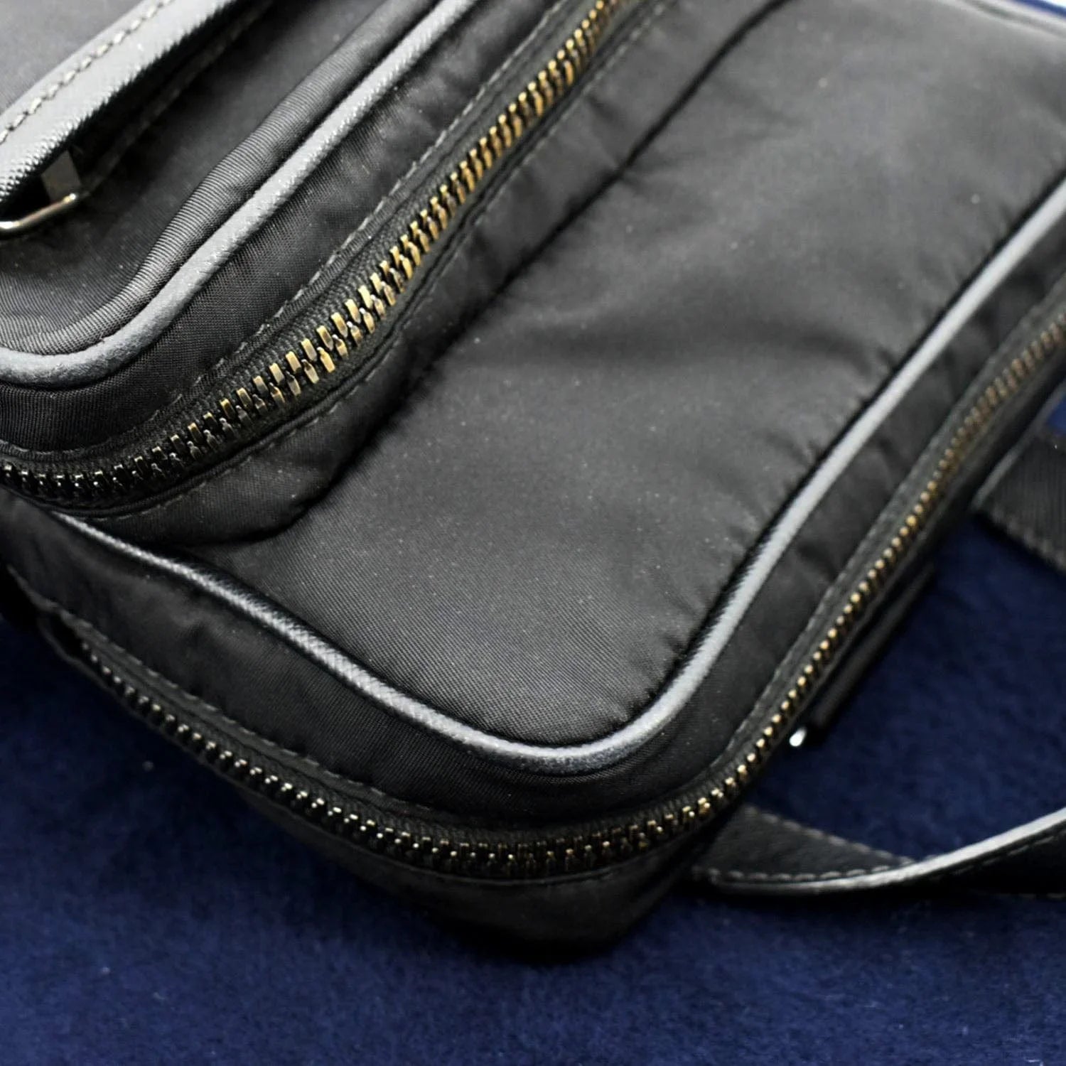 Pre-owned PRADA 2vz026 Nylon Backpack Bag Black