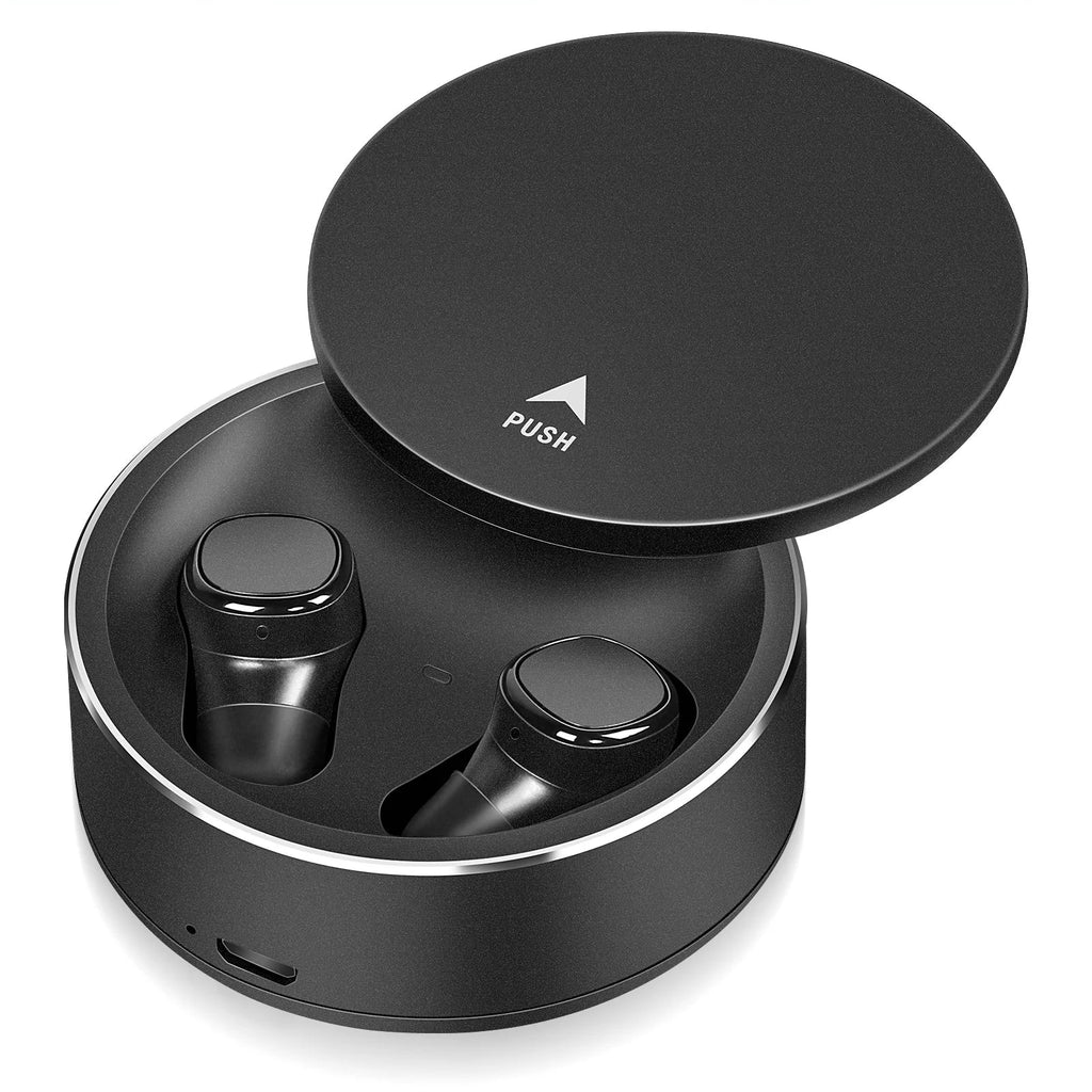 UrbanX X7 Sizeports True Wireless Earbuds 5.0 IPX5 Waterproof Touch Control Earbuds with Mic Earphones in-Ear Deep Bass Built-in Mic Bluetooth Headphones For Sizeony Xperia R1 (Plus) - Black