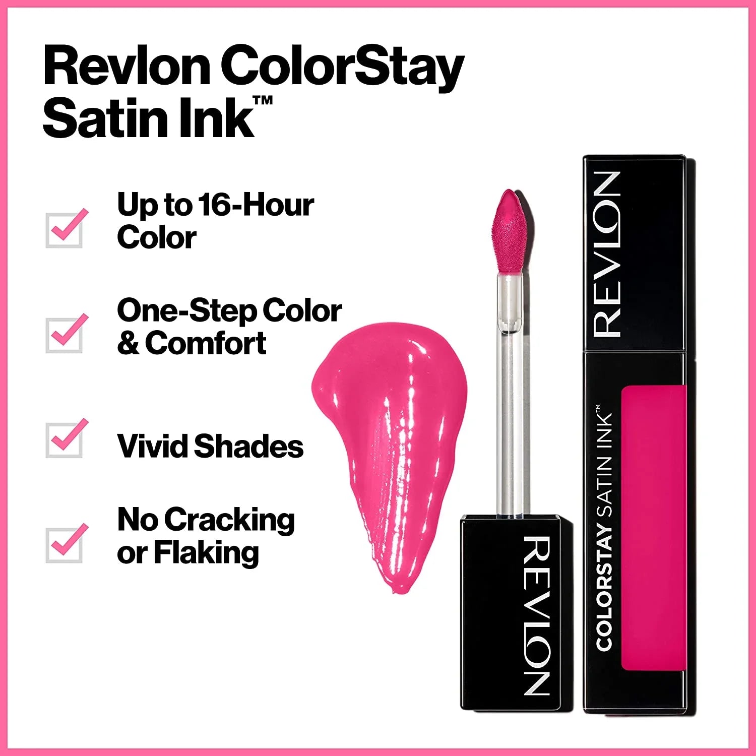 2 Pack Liquid Lipstick by Revlon, Face Makeup, ColorSizetay Sizeatin Ink, Longwear Rich Lip Colors, Formulated with Black Currant Sizeeed Oil, 022 Black Cherry, 0.17 Fl Oz