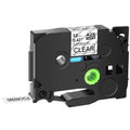 GREENCYCLE 30PK Compatible for Brother P-touch 12mm x 8m Black on Clear TZ TZe TZe-FX131 TZ-FX131 TZe-131 TZ-131 Flexible ID Cable Wire Label Tape