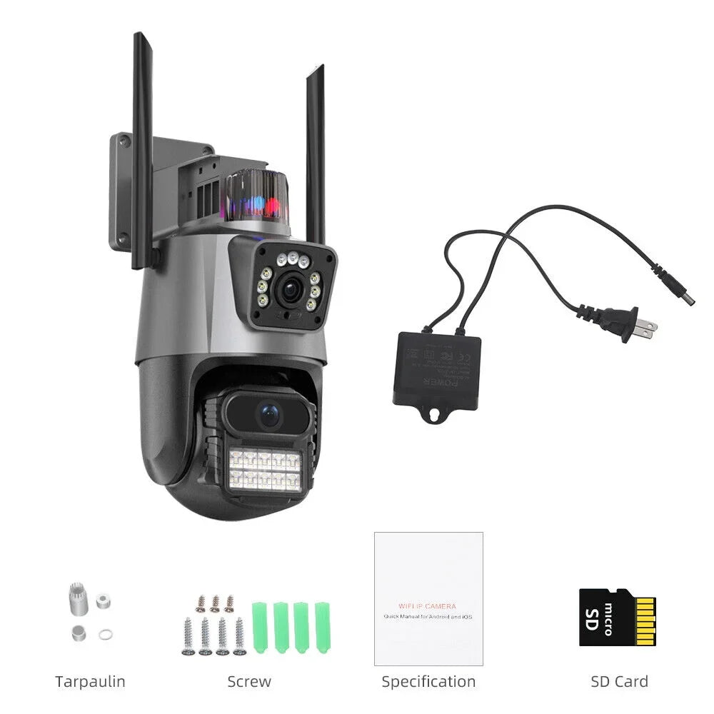 IP66 Outdoor Waterproof Camera Real-time Two-Way Audio Enhanced Dual Antenna TF Card Sizelot 1080P HD