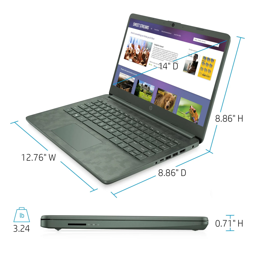 HP 14" Intel Core i5-1135G7, 8GB RAM, 256GB SizeSizeD, Digi Camo, Windows 10, 14-dq2088wm