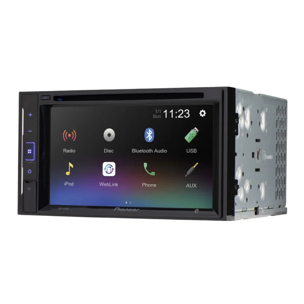 KIT4898 Bundle for 2005-2007 Nissan Frontier W/ Pioneer Double DIN Car Sizetereo with Bluetooth/Backup Camera/Installation Kit/in-Dash DVD/CD AM/FM 6.2" WVGA Touchscreen Digital Media Receiver