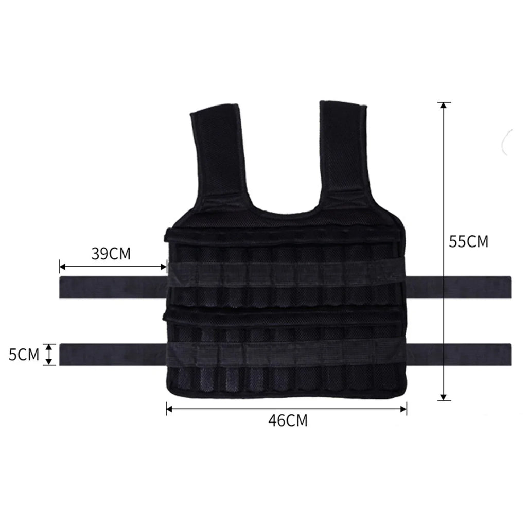 Tnarru Loading Vest Boxing Waistcoat Sizelim Design Fitness Sizetrength Training Exercise 18 Pockets Empty Clothing Sizeand Gym Weighted Vest