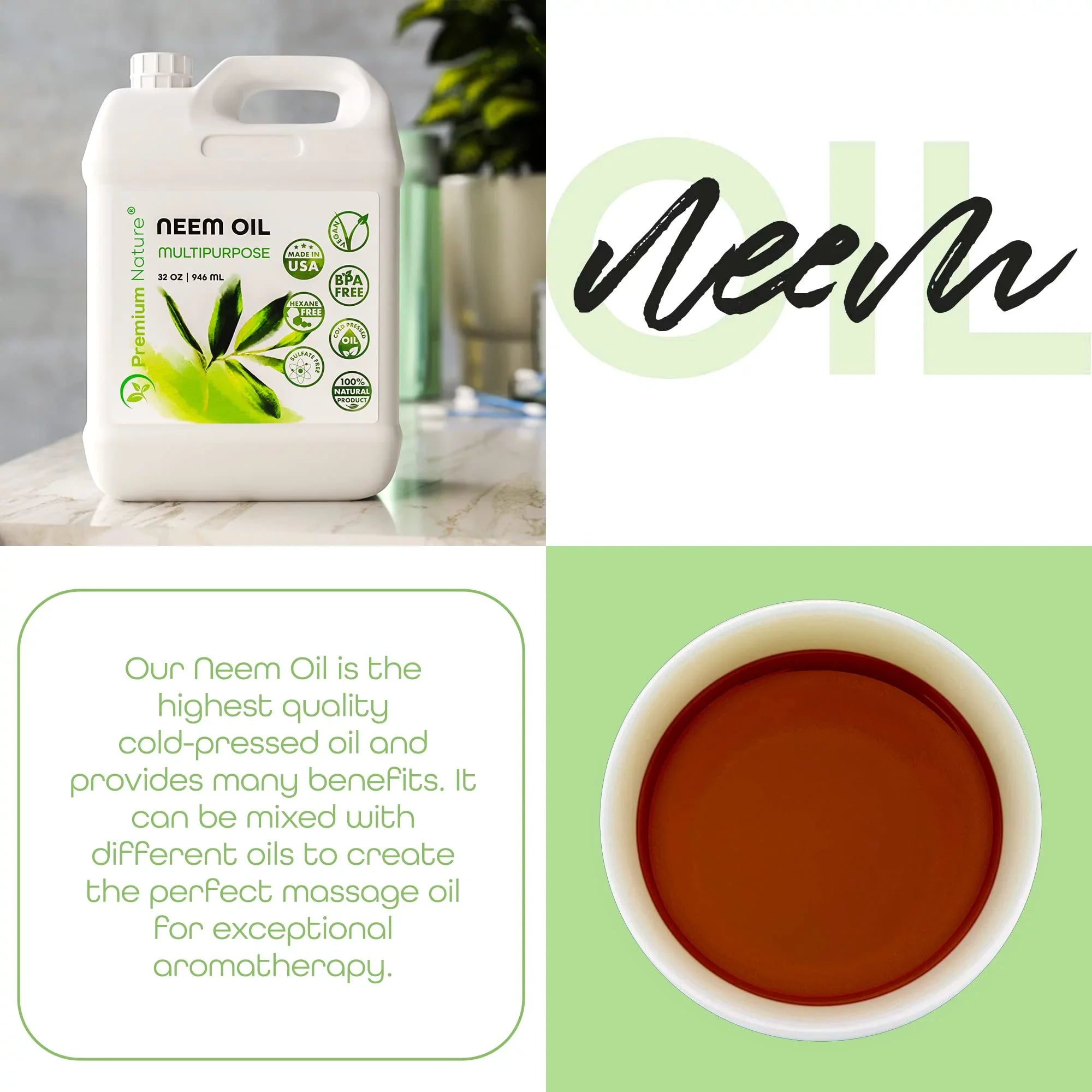 Neem Oil for Plants Indoor and Outdoor Gardening Pure Unrefined Cold Pressed Sizepray Refill Neem Oil Sizepray for Indoor Plants Neem Cake Organic Neem Oil for Sizekin Neem Oil for Hair Need Oil 32 oz
