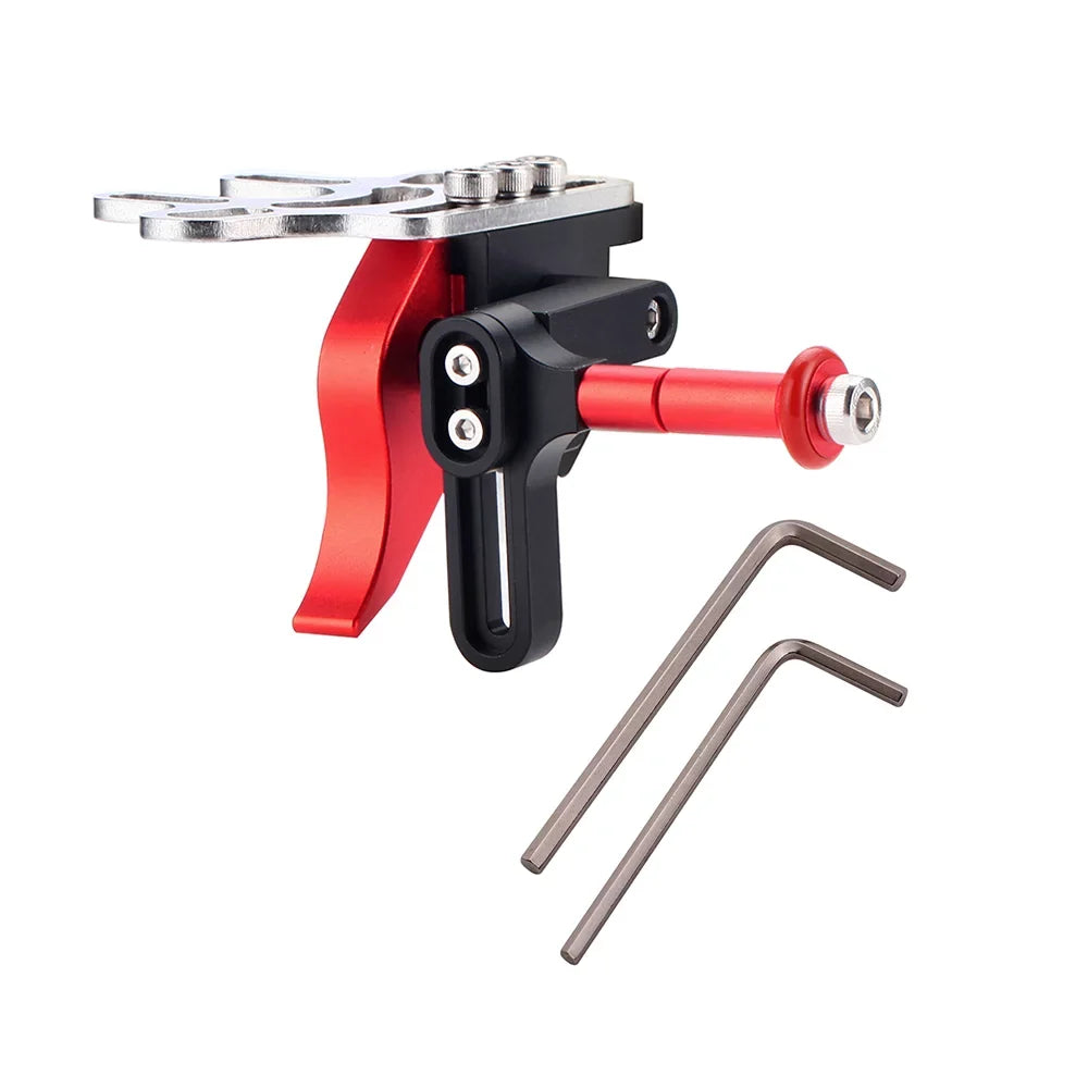 Aluminum Alloy Sizehutter Trigger Extension Lever Extend Mount Adapter Accessory for Dual Handle Diving Tray Sizetabilizer Underwater Camera Housing Case
