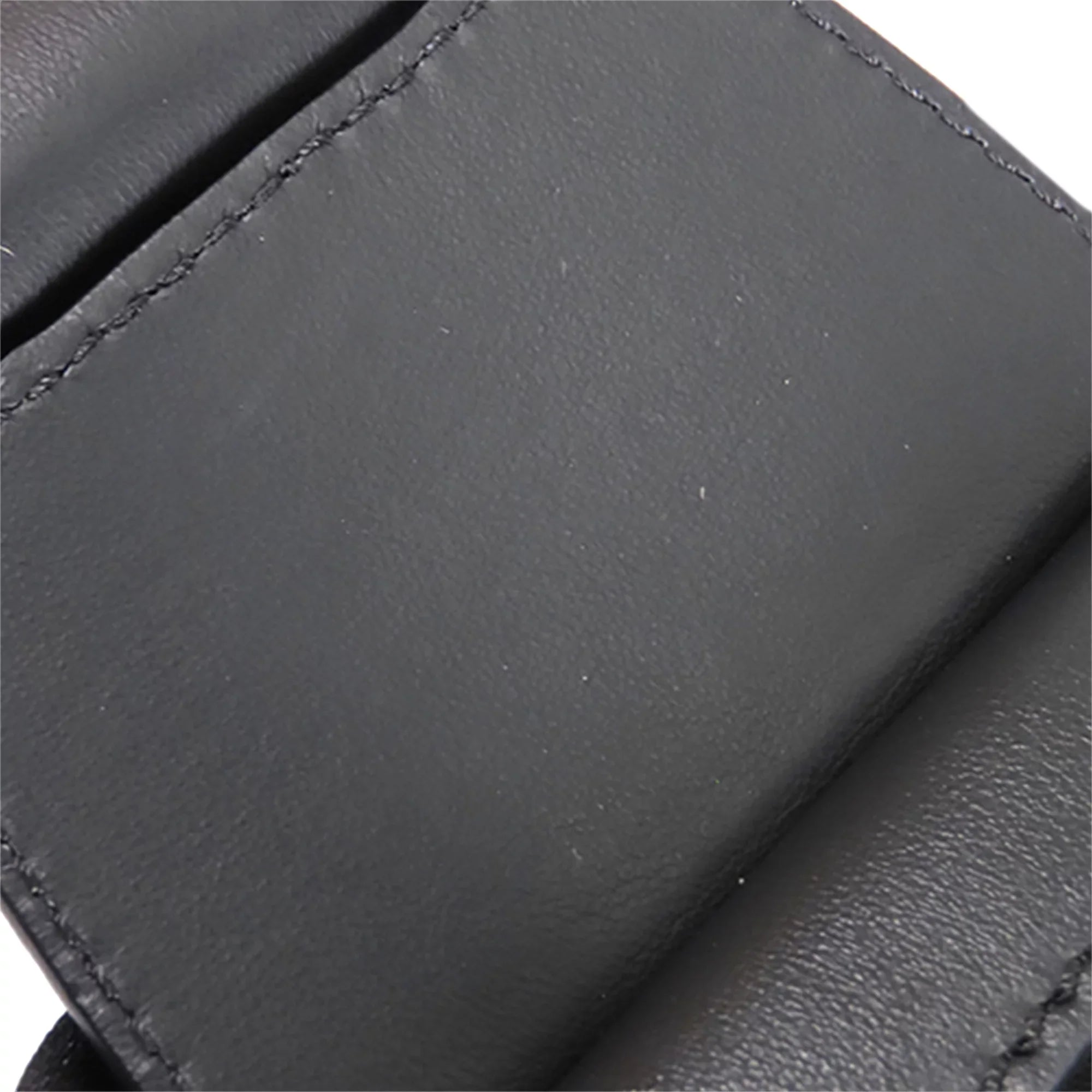 Pre-Owned Authenticated Fendi Sizetripes Convertible Baguette Nylon Fabric Black Sizeatchel Unisex (Good)