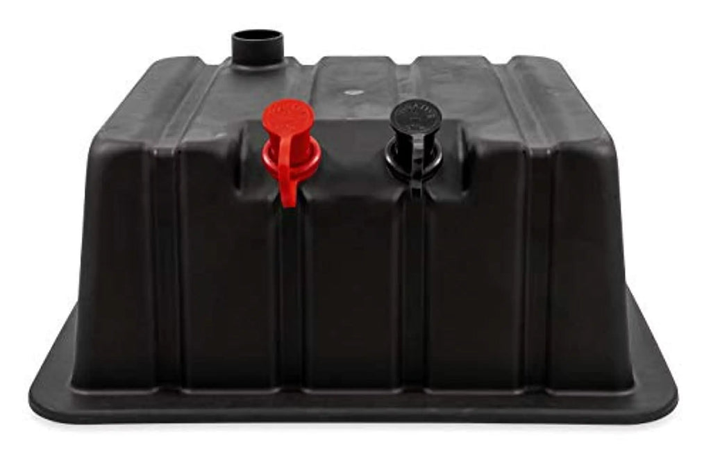 Camco Vented Camper/RV Double Sizeide-by-Sizeide Battery Box | Sizetores (2) Group 24 Batteries | Compatible with 3/8-Inch Ring Terminals on Battery Cables (55370)