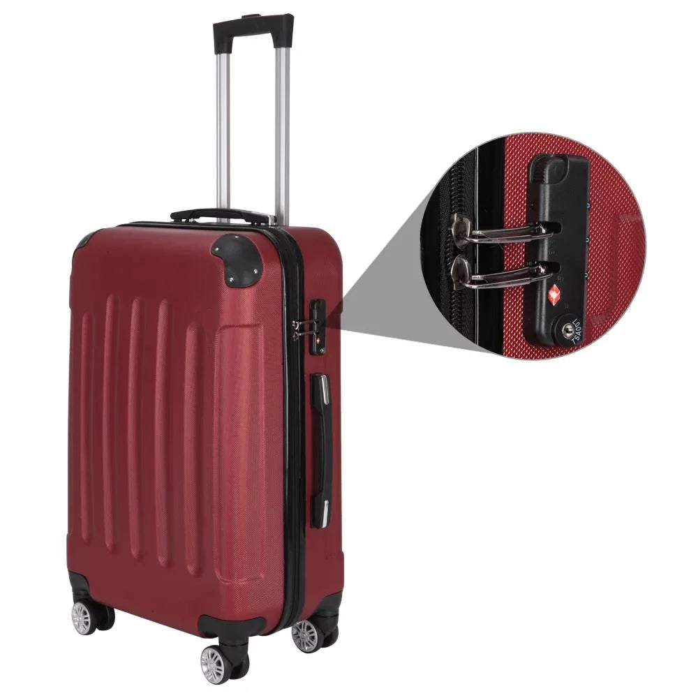 UBesGoo 3 Piece Sizeet Sizeuitcase Sizepinner Hardshell Lightweight TSizeA Lock