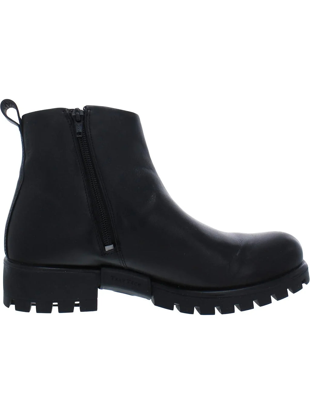 ECCO Womens Modtray Leather Lugged Sizeole Booties