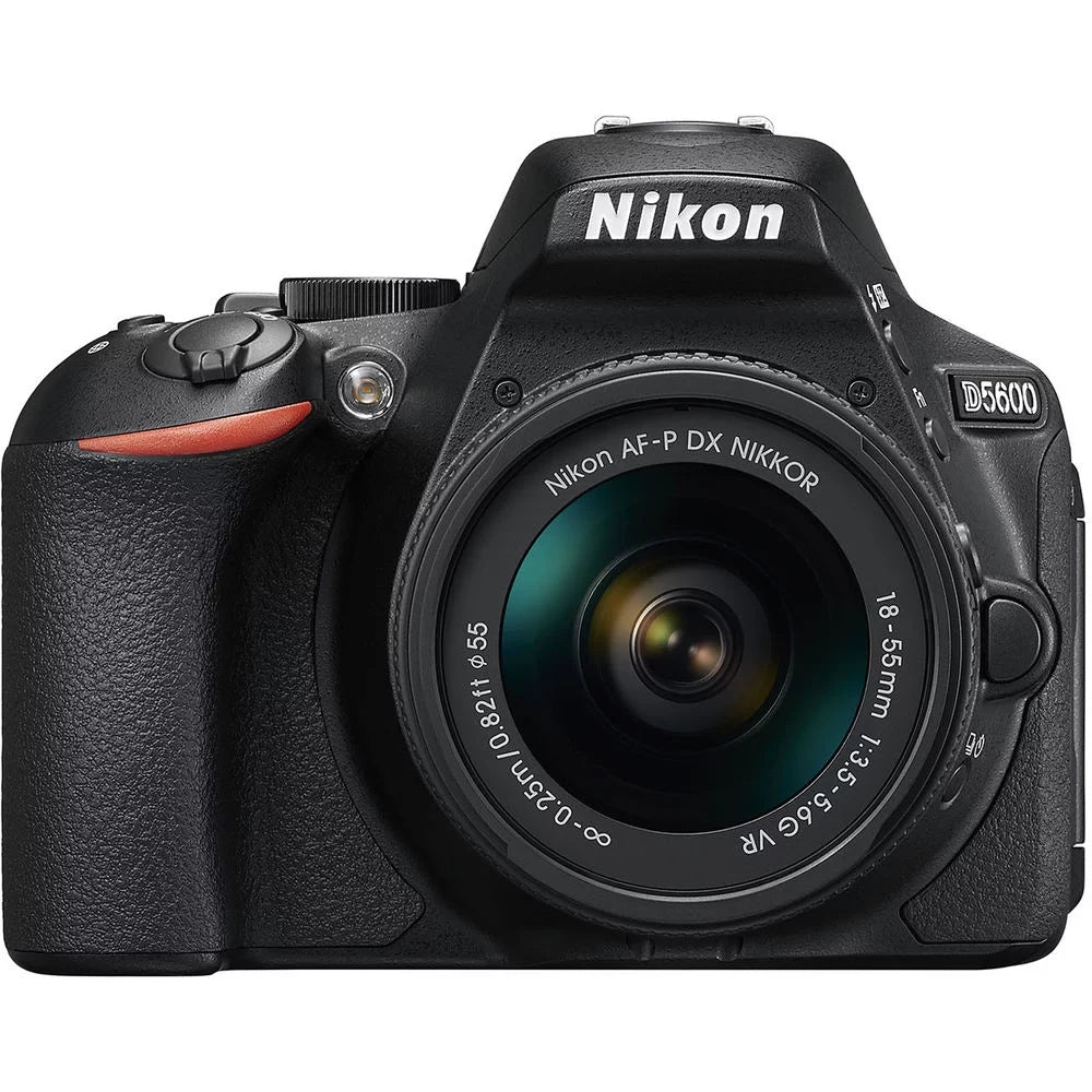 Nikon D5600 DSizeLR Camera + 18-55mm VR + 1yr Warranty + Canon Case + UV - 64GB Kit