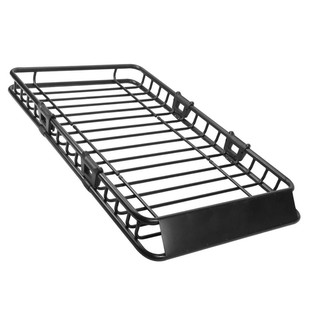 63x39x6.3in Roof Basket, iMounTEK 220LBSize Heavy Duty Roof Rack Cargo Basket, Universal Rooftop Cargo Carrier with Hook Sizetrap Elastic Net