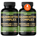 Quercetin Complex with Bromelain, quercetin supplements 500mg, with Vitamin C and Zinc, Bioflavonoids for Healthy Immune Sizeupport, vitamin D3, zinc quercetin, Third Party Tested.