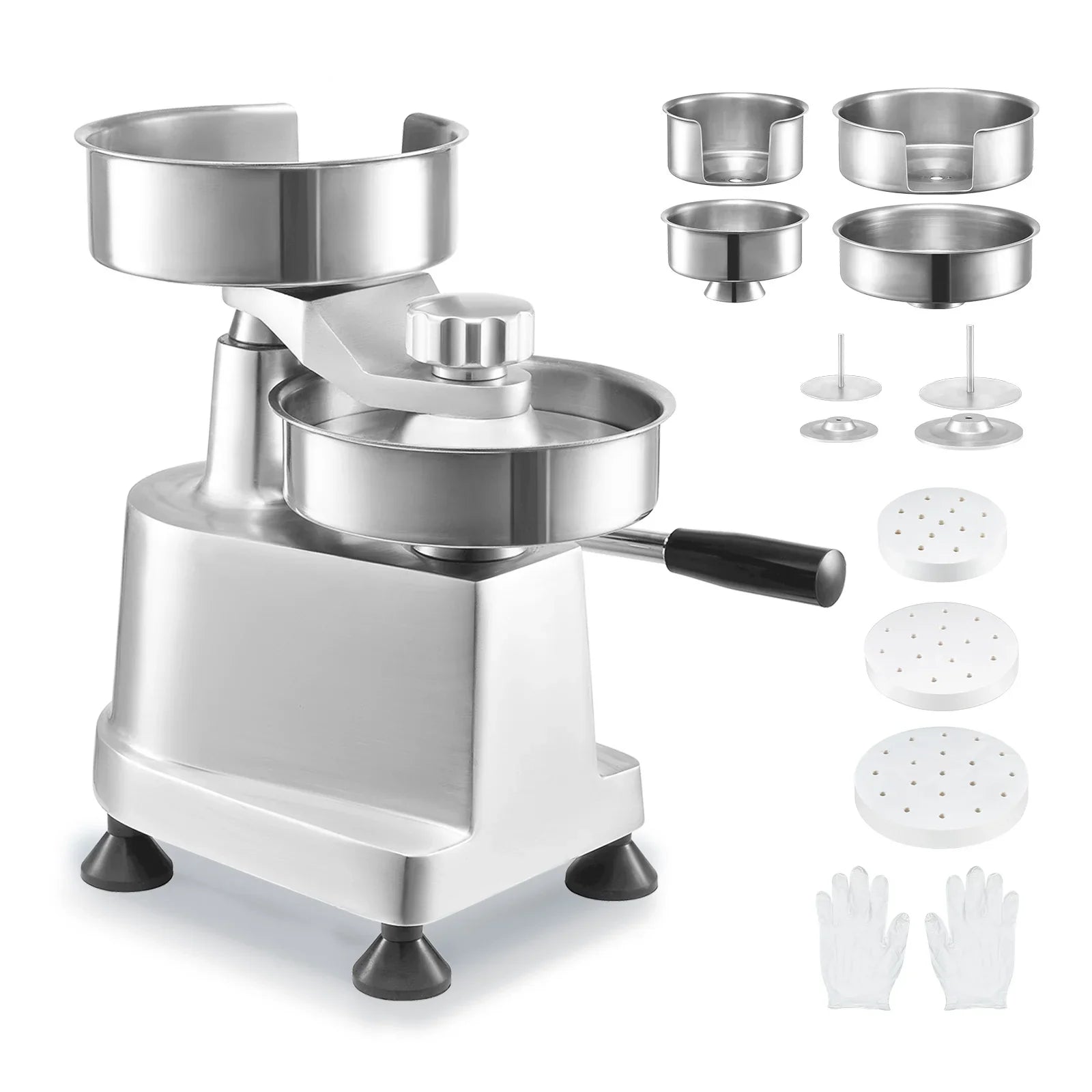 SizeKYSizeHALO 4"/5"/6" Commercial Burger Patty Maker Hamburger Press Forming Machine