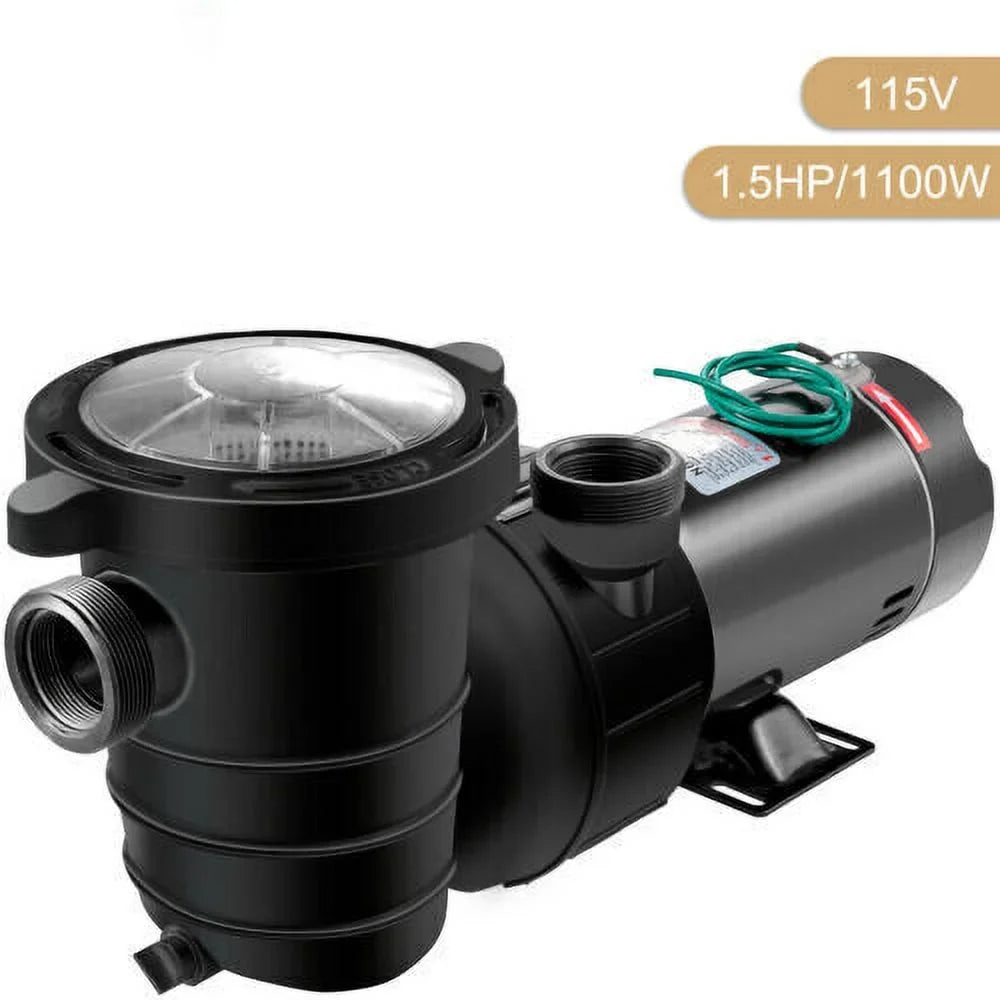 1.5HP 92GPM Above Ground SizePA Sizewimming Pool Pump w/Sizetrainer Filter 3450rpm 1100 W