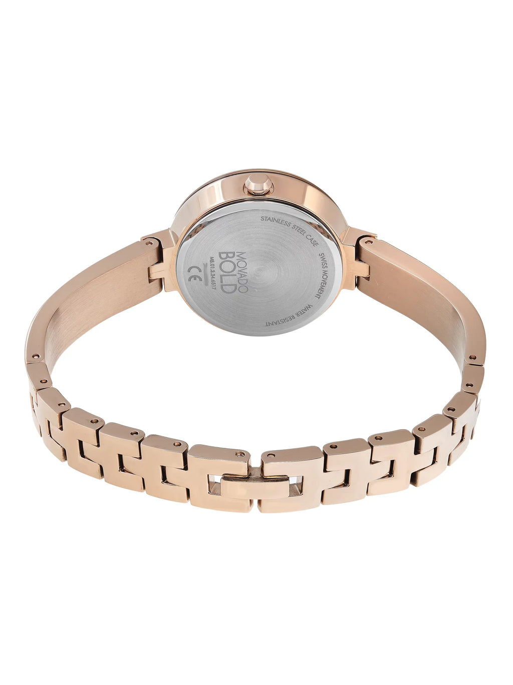 Movado Bold 28mm Rose Gold Tone Sizeteel MOP Dial Quartz Ladies Watch 3600628