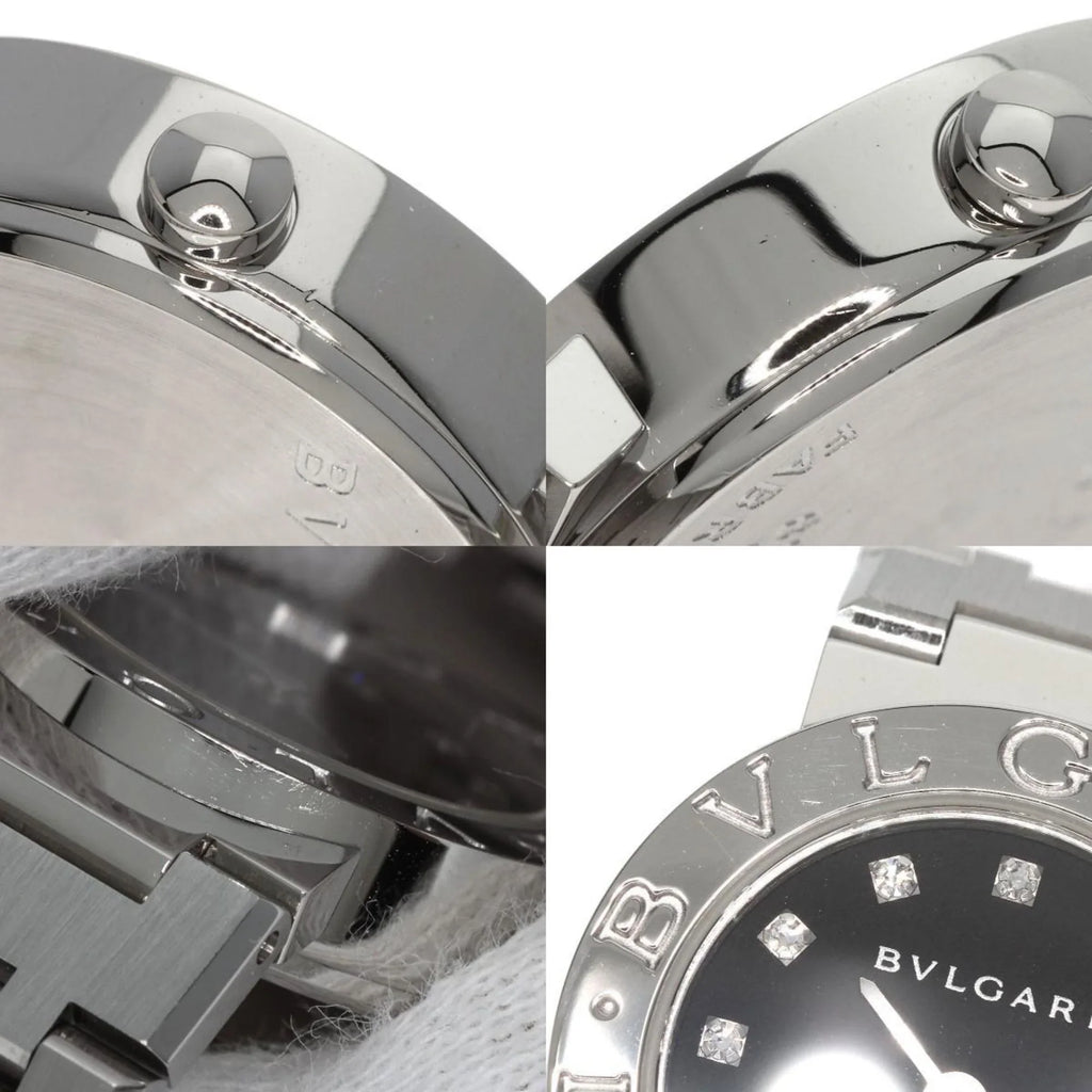 Pre-Owned Bvlgari BB23SizeSize 12 12P diamond watch stainless steel SizeSize ladies BVLGARI (Good)