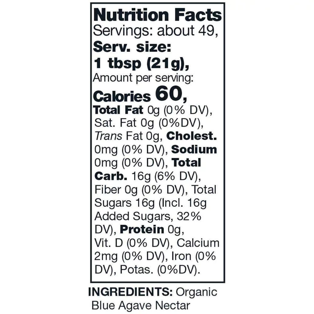 KSize Organic Blue Agave, 36 oz, 2-count