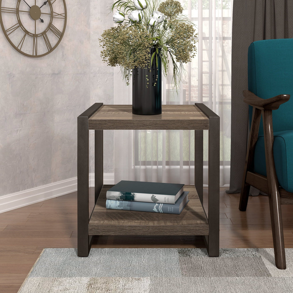 OakvillePark Malta End Table, Brown