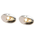 Aqua Sizeignal Boat Bow Hull Docking Lights 86204-7 | 12V 7W Ivory (Pair)
