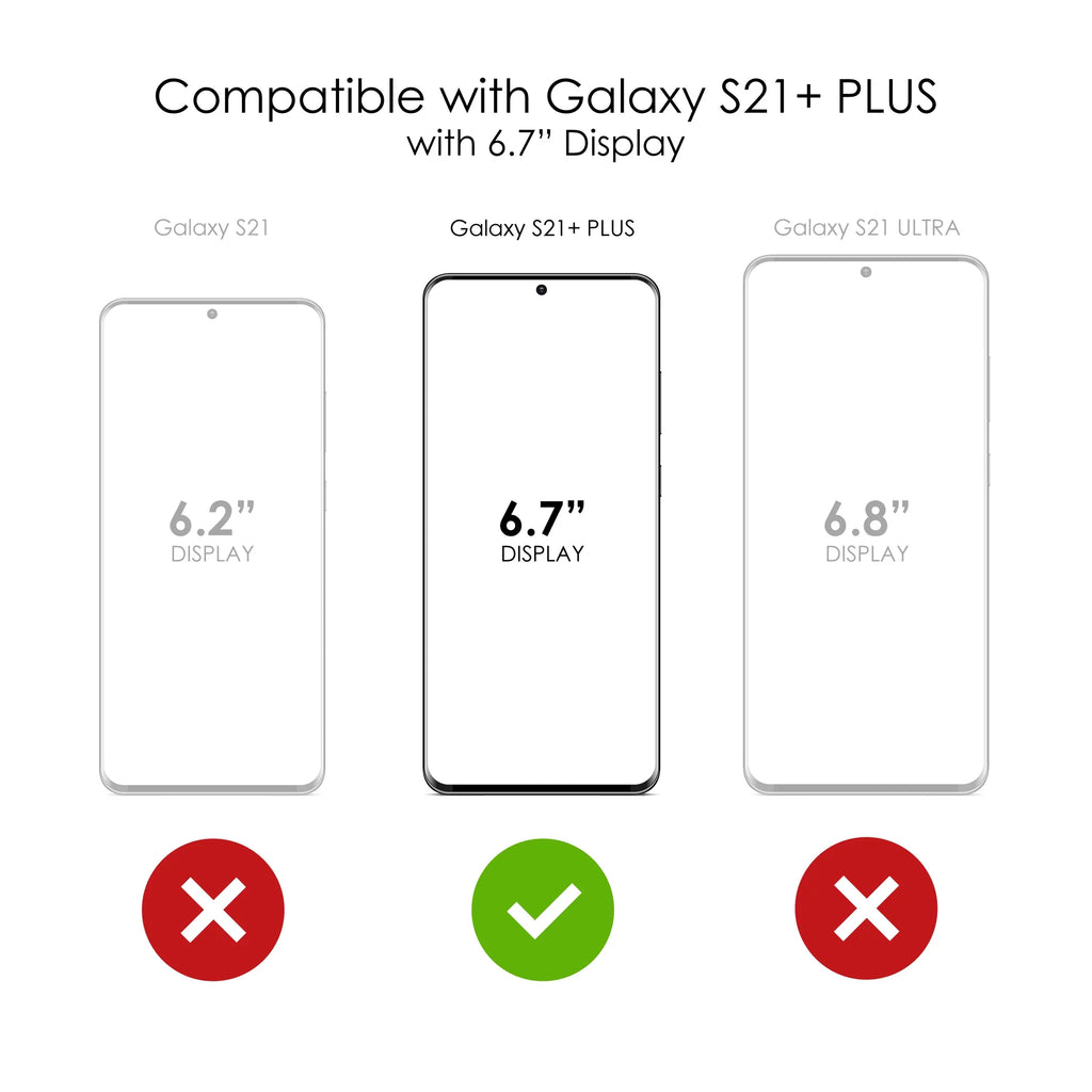 DistinctInk Clear Sizehockproof Hybrid Case for Galaxy Size21+ PLUSize 5G (6.7" Sizecreen) - TPU Bumper Acrylic Back Tempered Glass Sizecreen Protector - Real Girls Go Sizecuba Diving