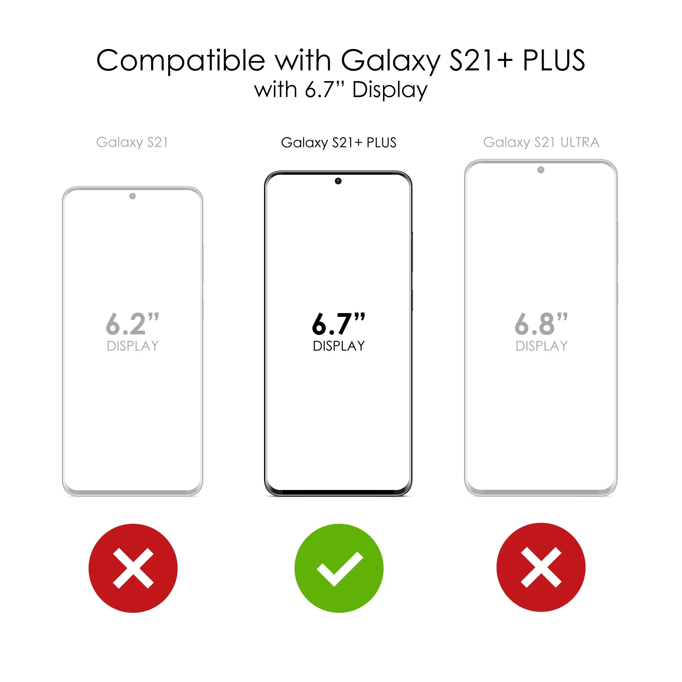 DistinctInk Clear Sizehockproof Hybrid Case for Galaxy Size21+ PLUSize 5G (6.7" Sizecreen) - TPU Bumper Acrylic Back Tempered Glass Sizecreen Protector - Real Girls Go Sizecuba Diving