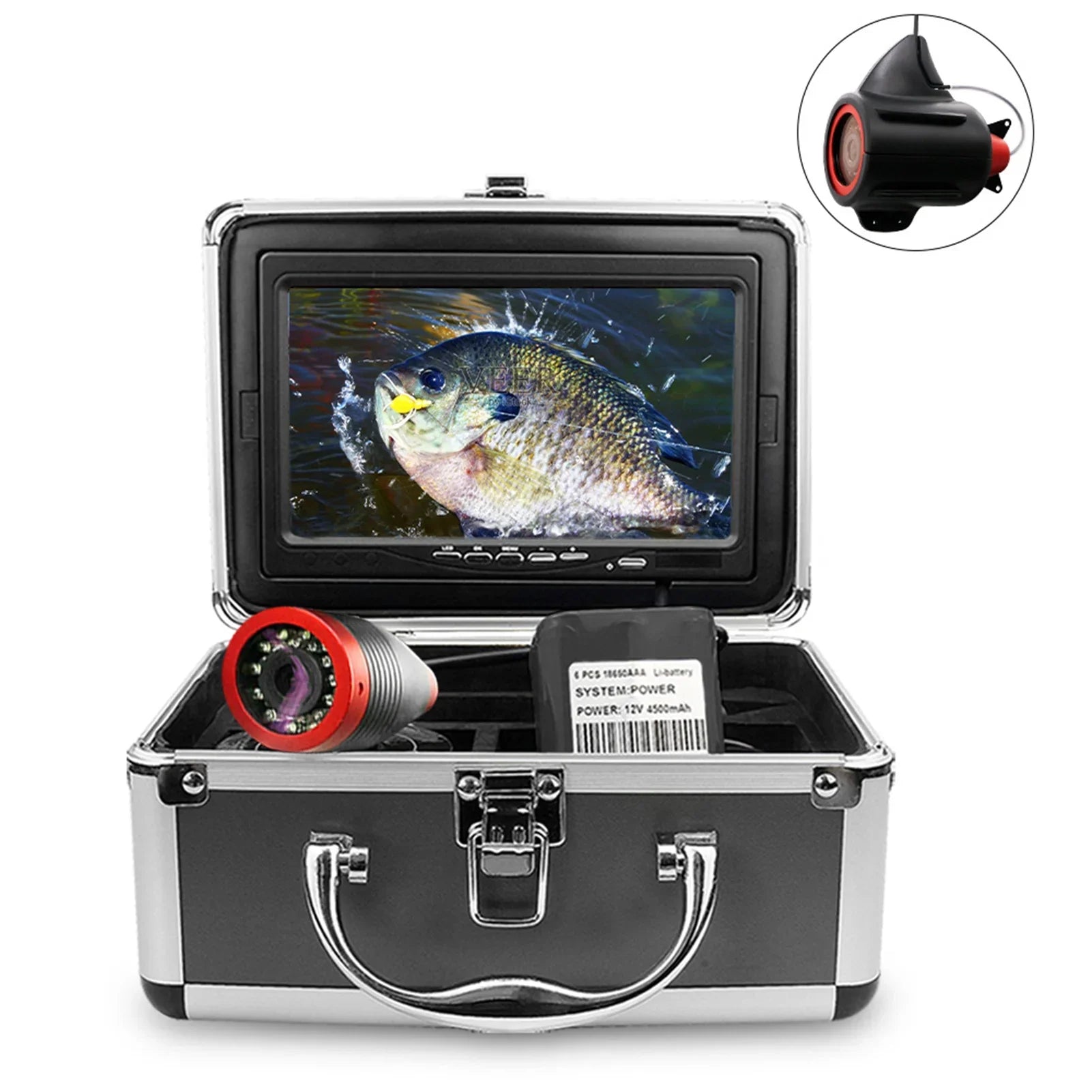 moobody Undersea Camera 7 Inch DVR Portable Video Fish Finder for Lake Sizeea Fishing