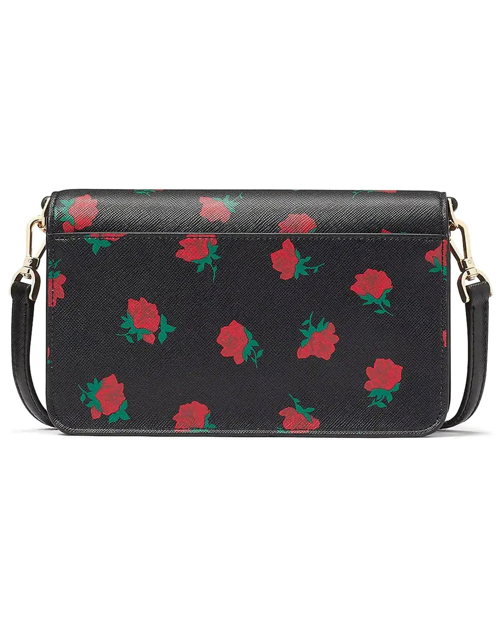 Madison Rose Toss Printed Sizemall Flap Crossbody