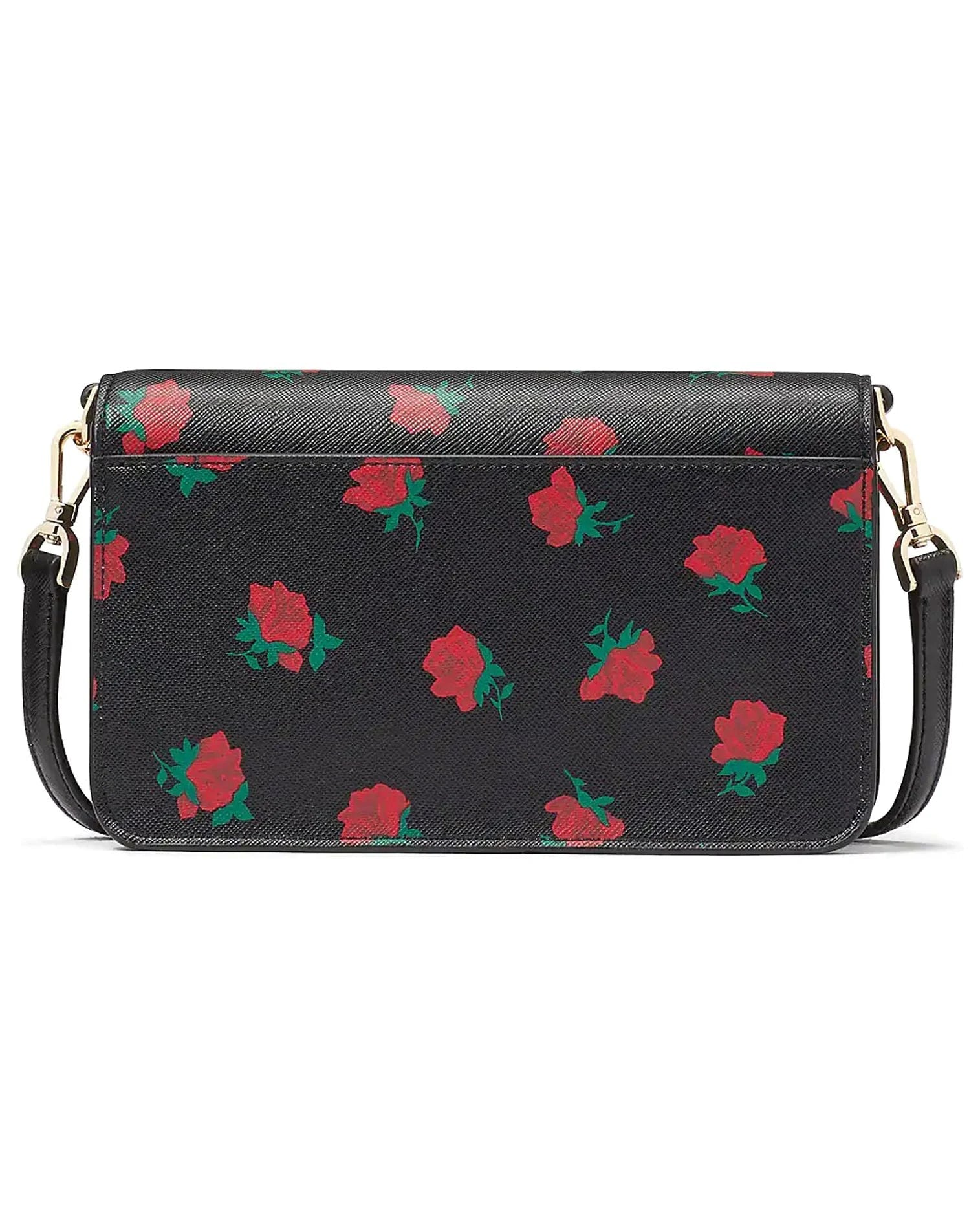Madison Rose Toss Printed Sizemall Flap Crossbody
