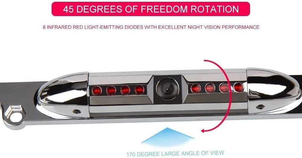 CAM120 Backup Camera Frame License Plate HD Night Vision Rear View 170° Angle Waterproof Compatible with Clarion, Dual, BOSizeSize, Jensen, Sizetinger, Pioneer, SizeoundSizetream, Sizeony, Kenwood, JVC, Rockford