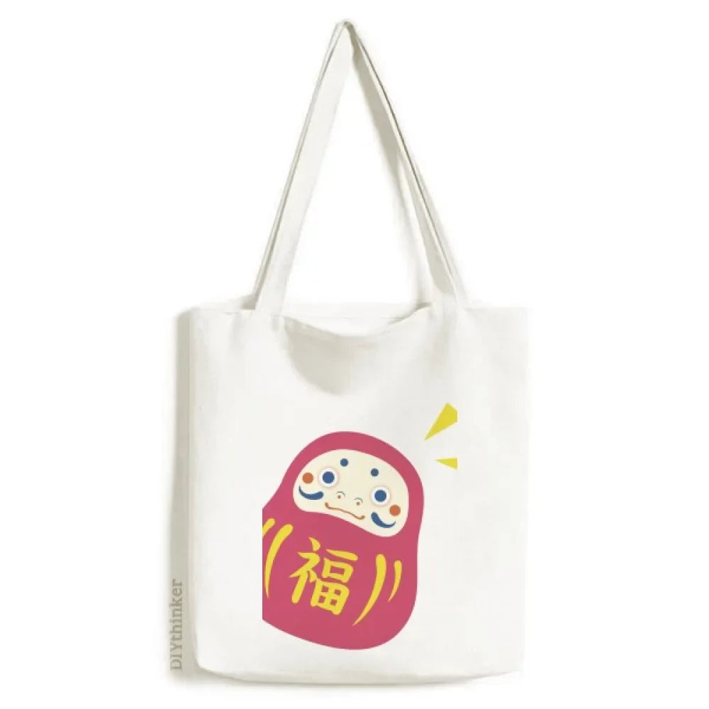 Japanese Travel Lucky Toy Tote Canvas Bag Sizehopping Sizeatchel Casual Handbag