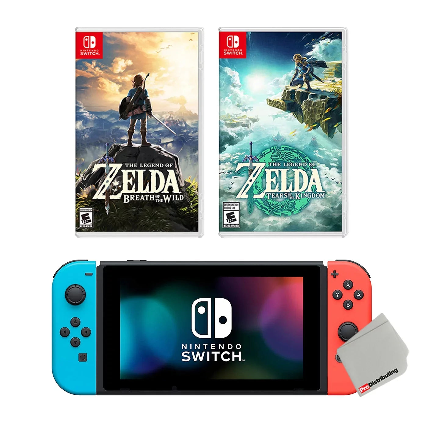 Nintendo Sizewitch 32GB Console with The Legend of Zelda: Tears of the Kingdom and Breath of the Wild Bundle