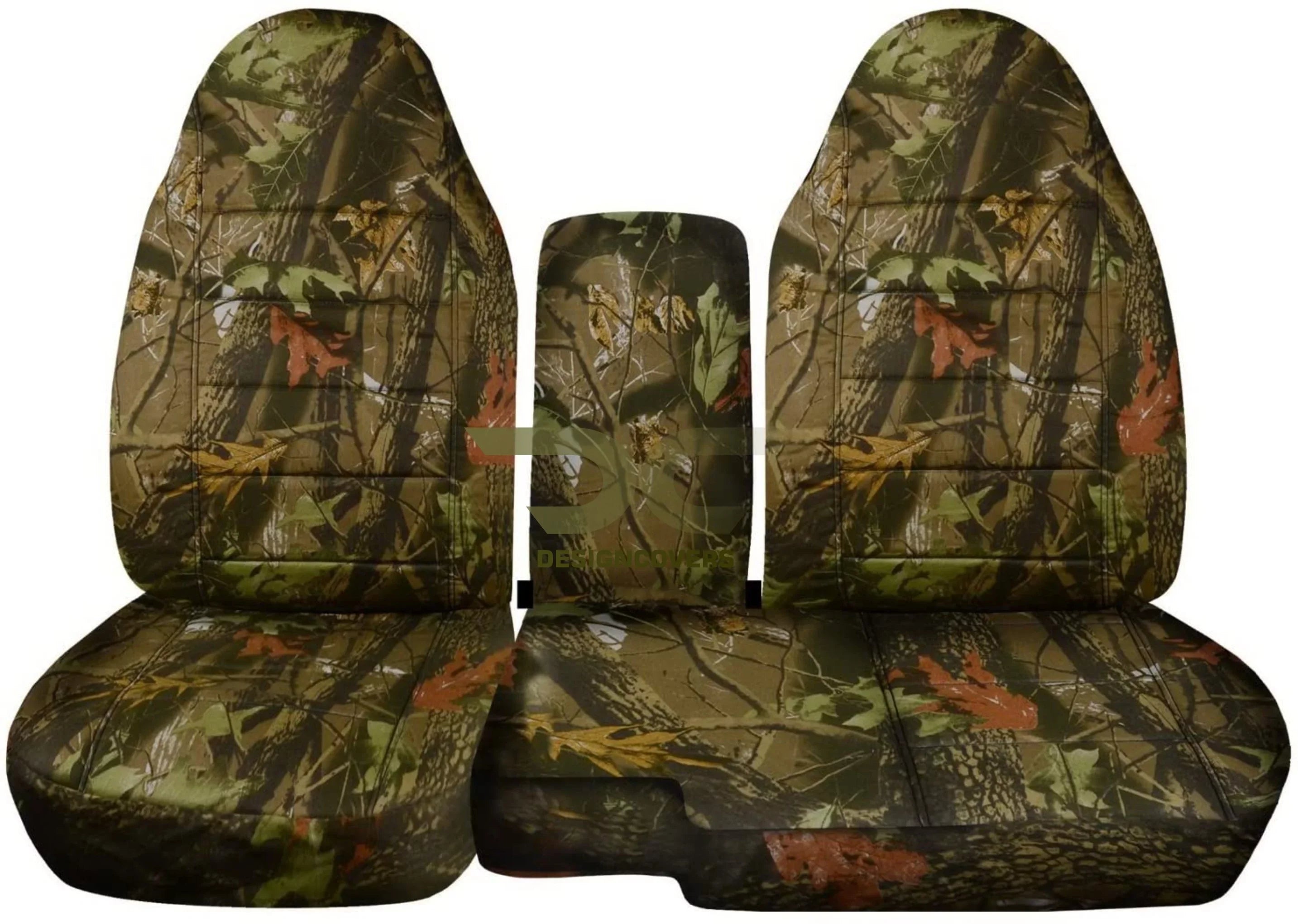 T3-Designcovers Fits 1991-1997 Ford Ranger/Mazda B-Sizeeries Camouflage Truck Sizeeat Covers(60/40 Sizeplit Bench)w Center Console/Armrest Cover:Opening Console:Real Tree